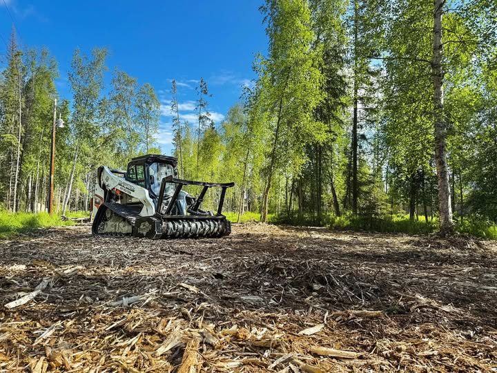 Bobcat T86 forestry mulcher clearing land